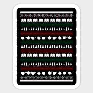 Ugly Bookish Christmas Sweater Sticker